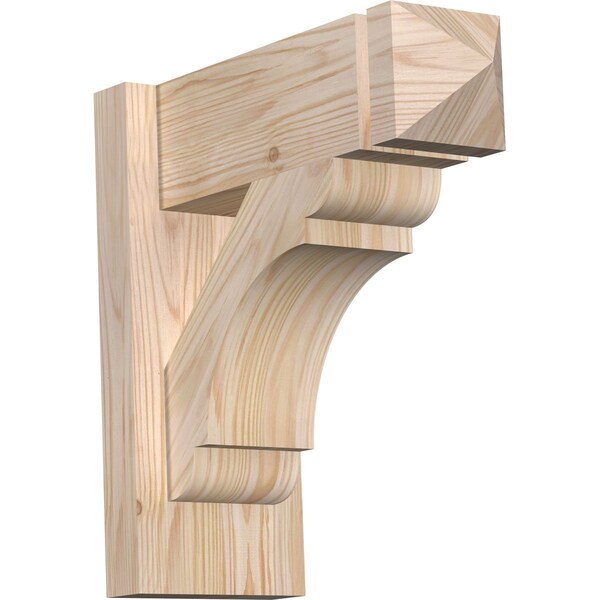 Ekena Millwork Olympic Arts & Crafts Smooth Outlooker, Douglas Fir, 5 1/2"W x 14"D x 14"H OUT06X14X14OLY03SDF - main